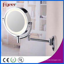 Fyeer Double Side Wall Mounted Makeup Mirror with LED Light